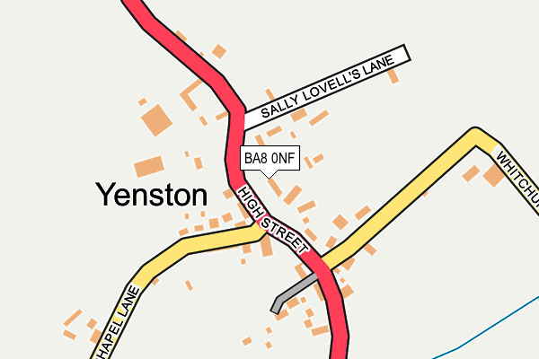 BA8 0NF map - OS OpenMap – Local (Ordnance Survey)