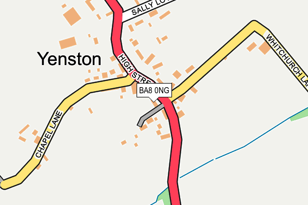 BA8 0NG map - OS OpenMap – Local (Ordnance Survey)