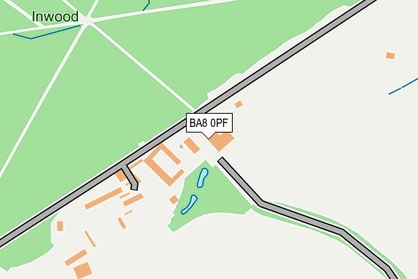 BA8 0PF map - OS OpenMap – Local (Ordnance Survey)