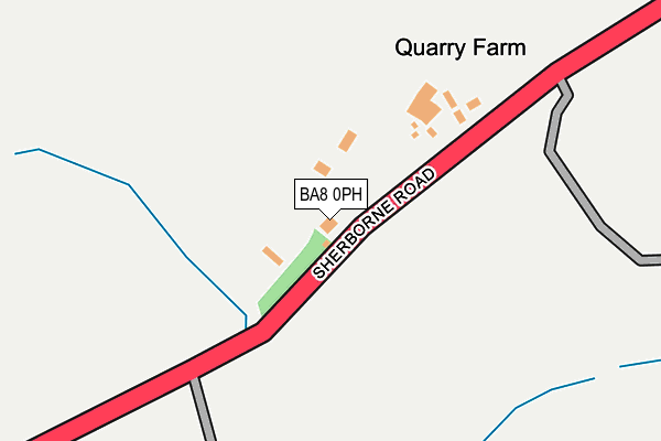 BA8 0PH map - OS OpenMap – Local (Ordnance Survey)