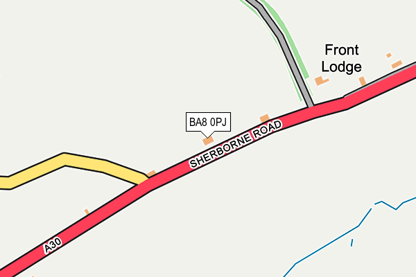 BA8 0PJ map - OS OpenMap – Local (Ordnance Survey)