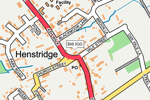 BA8 0QG map - OS OpenMap – Local (Ordnance Survey)