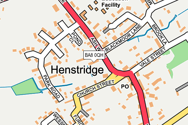 BA8 0QH map - OS OpenMap – Local (Ordnance Survey)