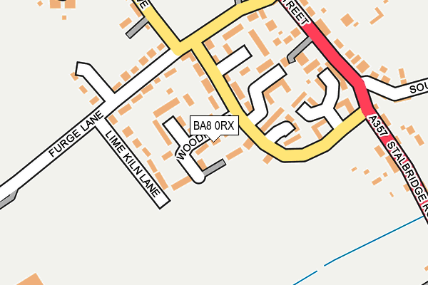 BA8 0RX map - OS OpenMap – Local (Ordnance Survey)