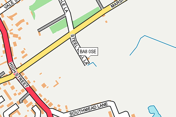 BA8 0SE map - OS OpenMap – Local (Ordnance Survey)