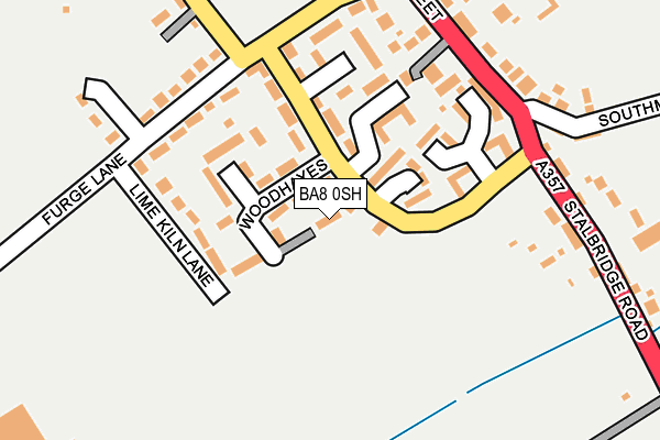 BA8 0SH map - OS OpenMap – Local (Ordnance Survey)