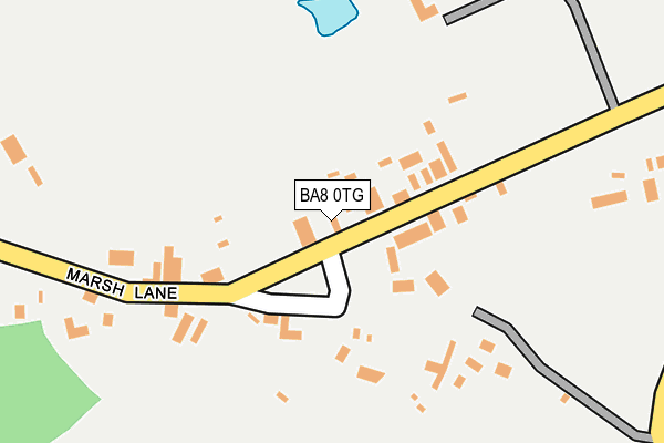BA8 0TG map - OS OpenMap – Local (Ordnance Survey)