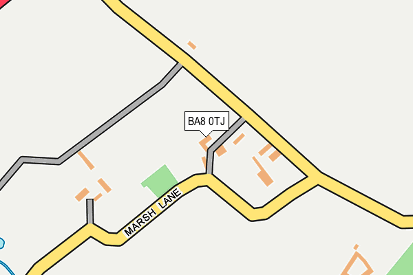 BA8 0TJ map - OS OpenMap – Local (Ordnance Survey)