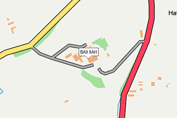BA9 8AH map - OS OpenMap – Local (Ordnance Survey)