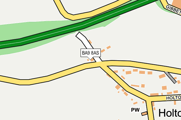 BA9 8AS map - OS OpenMap – Local (Ordnance Survey)