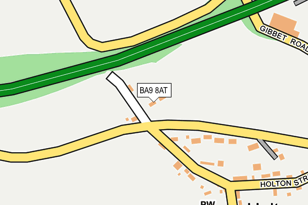 BA9 8AT map - OS OpenMap – Local (Ordnance Survey)