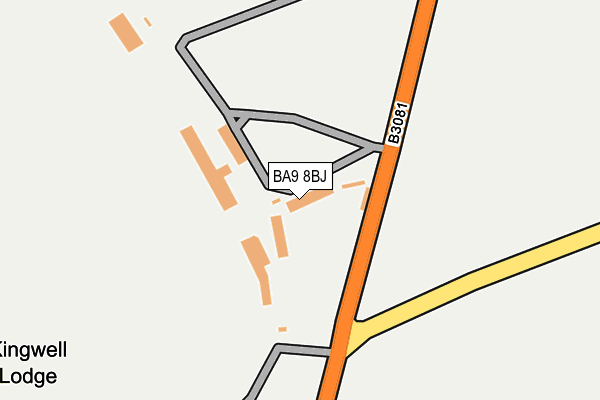 BA9 8BJ map - OS OpenMap – Local (Ordnance Survey)