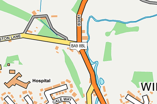BA9 8BL map - OS OpenMap – Local (Ordnance Survey)