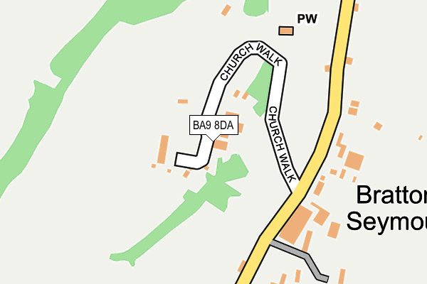 BA9 8DA map - OS OpenMap – Local (Ordnance Survey)