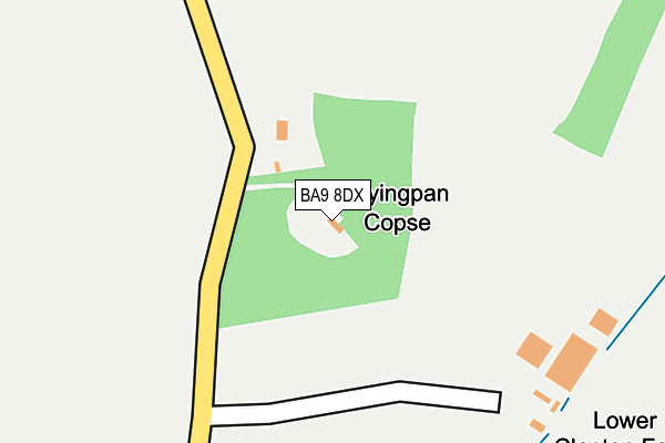 BA9 8DX map - OS OpenMap – Local (Ordnance Survey)
