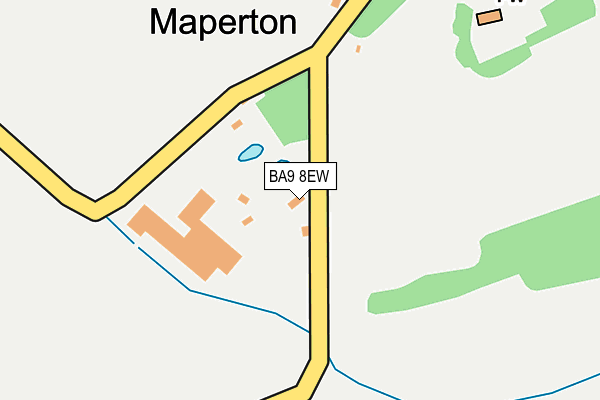 BA9 8EW map - OS OpenMap – Local (Ordnance Survey)