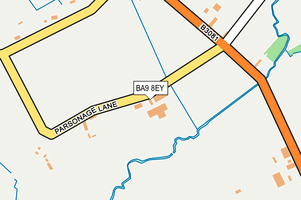 BA9 8EY map - OS OpenMap – Local (Ordnance Survey)