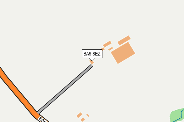 BA9 8EZ map - OS OpenMap – Local (Ordnance Survey)