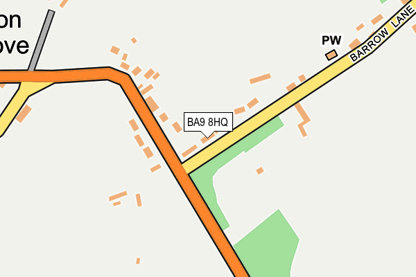BA9 8HQ map - OS OpenMap – Local (Ordnance Survey)