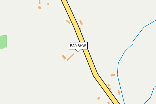 BA9 8HW map - OS OpenMap – Local (Ordnance Survey)
