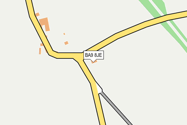BA9 8JE map - OS OpenMap – Local (Ordnance Survey)