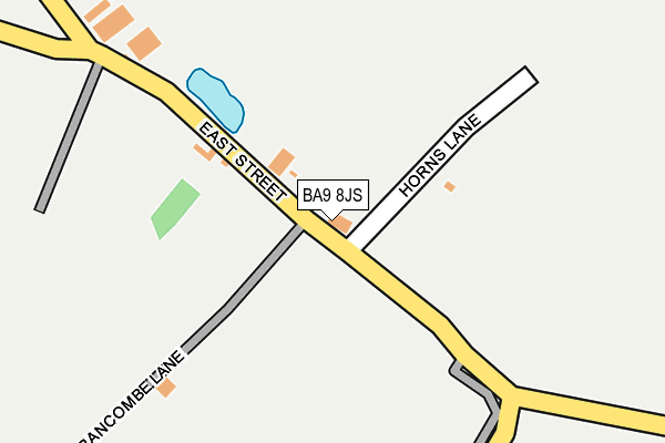 BA9 8JS map - OS OpenMap – Local (Ordnance Survey)