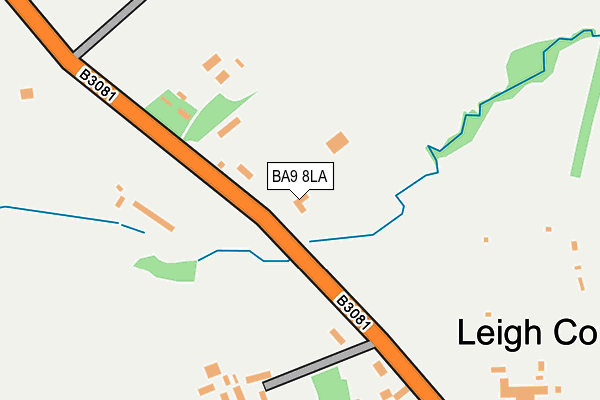 BA9 8LA map - OS OpenMap – Local (Ordnance Survey)