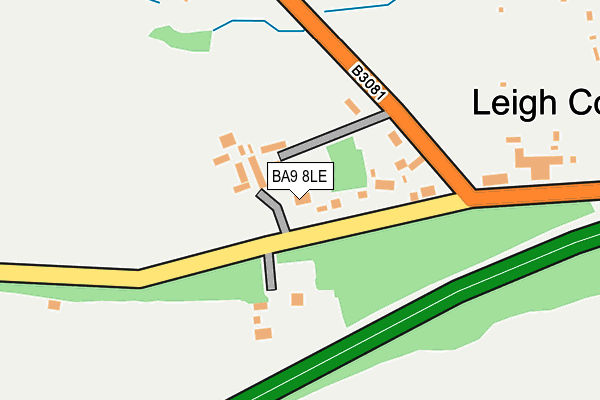 BA9 8LE map - OS OpenMap – Local (Ordnance Survey)