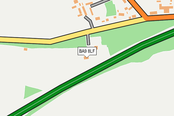 BA9 8LF map - OS OpenMap – Local (Ordnance Survey)