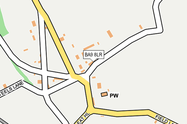 BA9 8LR map - OS OpenMap – Local (Ordnance Survey)