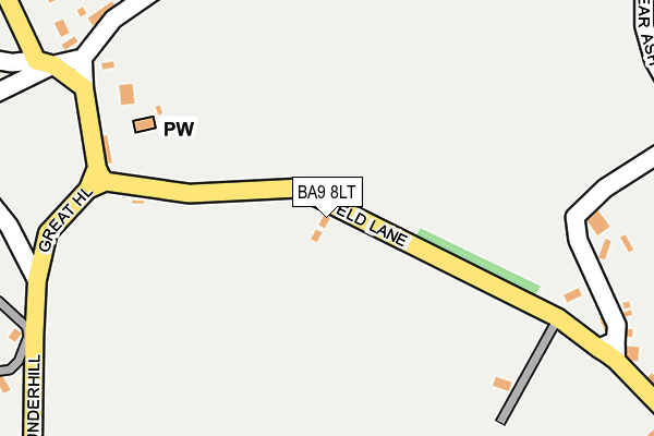 BA9 8LT map - OS OpenMap – Local (Ordnance Survey)