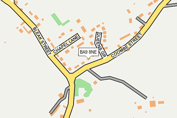 BA9 8NE map - OS OpenMap – Local (Ordnance Survey)