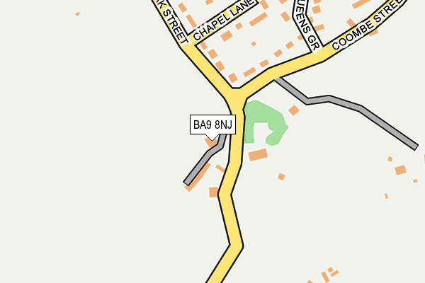 BA9 8NJ map - OS OpenMap – Local (Ordnance Survey)