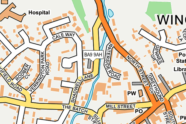 BA9 9AH map - OS OpenMap – Local (Ordnance Survey)