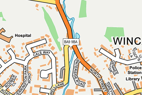 BA9 9BA map - OS OpenMap – Local (Ordnance Survey)