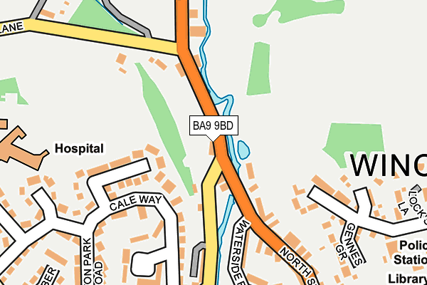 BA9 9BD map - OS OpenMap – Local (Ordnance Survey)