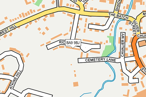 BA9 9BJ map - OS OpenMap – Local (Ordnance Survey)