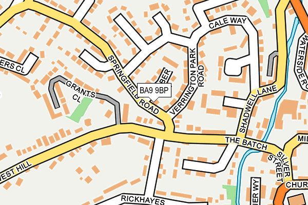 BA9 9BP map - OS OpenMap – Local (Ordnance Survey)