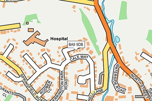 BA9 9DB map - OS OpenMap – Local (Ordnance Survey)