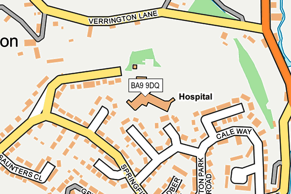 BA9 9DQ map - OS OpenMap – Local (Ordnance Survey)
