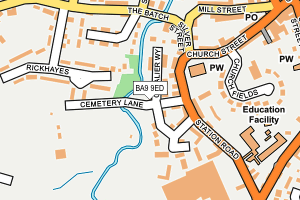 BA9 9ED map - OS OpenMap – Local (Ordnance Survey)