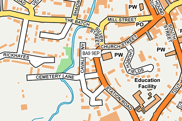 BA9 9EP map - OS OpenMap – Local (Ordnance Survey)