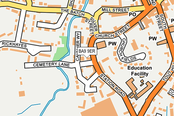 BA9 9ER map - OS OpenMap – Local (Ordnance Survey)