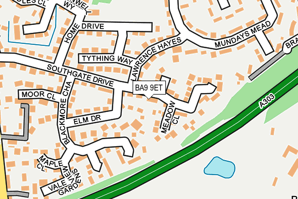 BA9 9ET map - OS OpenMap – Local (Ordnance Survey)
