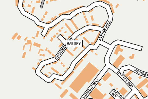 BA9 9FY map - OS OpenMap – Local (Ordnance Survey)