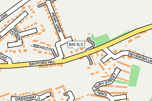 BA9 9LS map - OS OpenMap – Local (Ordnance Survey)