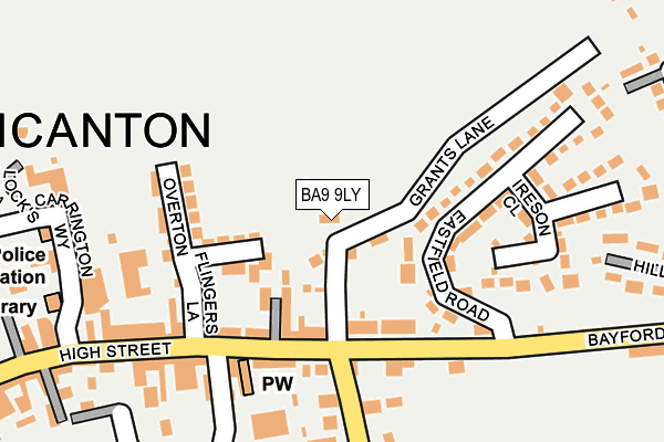 BA9 9LY map - OS OpenMap – Local (Ordnance Survey)