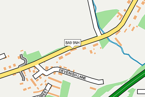 BA9 9NH map - OS OpenMap – Local (Ordnance Survey)