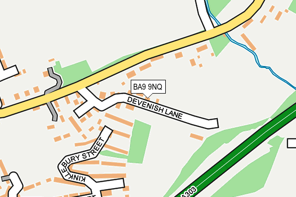 BA9 9NQ map - OS OpenMap – Local (Ordnance Survey)