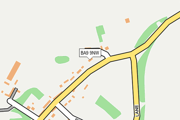 BA9 9NW map - OS OpenMap – Local (Ordnance Survey)